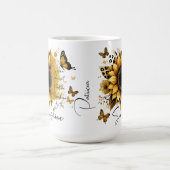 Personalized Sunflower Be the Sunshine Ceramic Mug Kaffeetasse (Mittel)