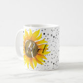 Personalized sunflower coffee mug kaffeetasse (Vorderseite Links)