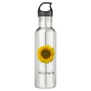 Personalized Sunflower Edelstahlflasche