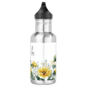 Personalized Sunflower Flower Teacher Appreciation Edelstahlflasche (Rechts)