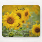 Personalized Sunflower Mouse Pad Yellow Flowers Mousepad (Vorne)