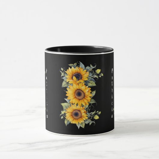 Personalized Sunflower Name Tasse (Zentrum)