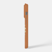 Personalized Sunflower Name Terra Cotta Phone Case iPhone Hülle (Linke Seite)