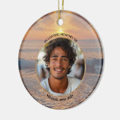 Personalized Sunset Memorial Ornament (Links)