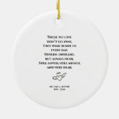 Personalized Sunset Memorial Ornament (Hinten)