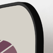 Personalized Sunset Ombre Monogram Pickleball Schläger (Linke Seite)