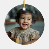 Personalized Super Grover | Custom Name & Photo Keramik Ornament (Hinten)