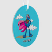 Personalized Super Grover | Custom Name & Photo Ornament (Vorderseite)