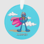 Personalized Super Grover | Custom Name & Photo Ornament (Vorderseite)