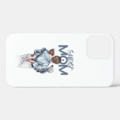 Personalized Super Mom with Son and Daughter Gift Case-Mate iPhone Hülle (Rückseite (Horizontal))