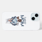 Personalized Super Mom with Son and Daughter Gift Case-Mate iPhone Hülle (Rückseite (Horizontal))
