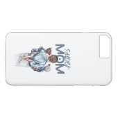 Personalized Super Mom with Son and Daughter Gift Case-Mate iPhone Hülle (Rückseite (Horizontal))