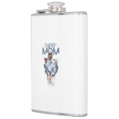 Personalized Super Mom with Son and Daughter Gift Flachmann (Links)