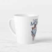 Personalized Super Mom with Son and Daughter Gift Milchtasse (Linke Ecke)