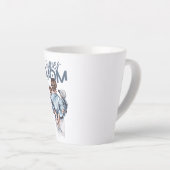 Personalized Super Mom with Son and Daughter Gift Milchtasse (Rechte Ecke)