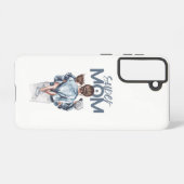 Personalized Super Mom with Son and Daughter Gift Samsung Galaxy Hülle (Rückseite (Horizontal))