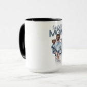 Personalized Super Mom with Son and Daughter Gift Tasse (Vorderseite Links)