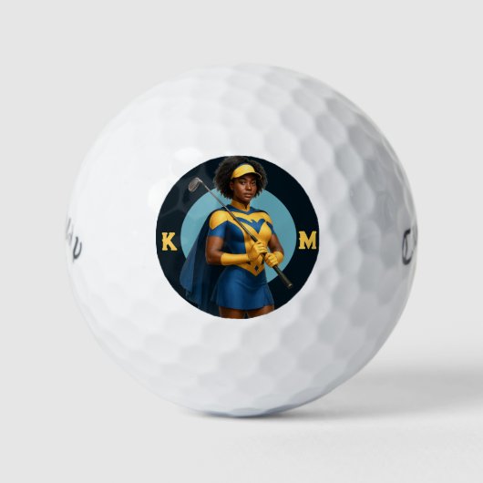 Personalized Superhero Callaway Warbird Golf Balls Golfball (Vorderseite)