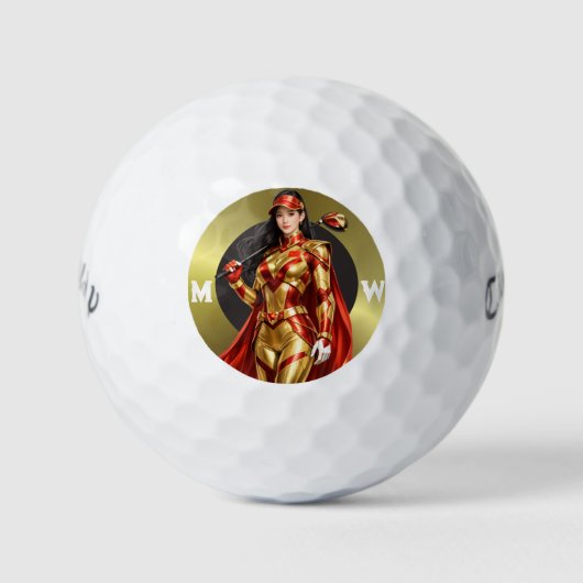 Personalized Superhero Callaway Warbird Golf Balls Golfball (Vorderseite)