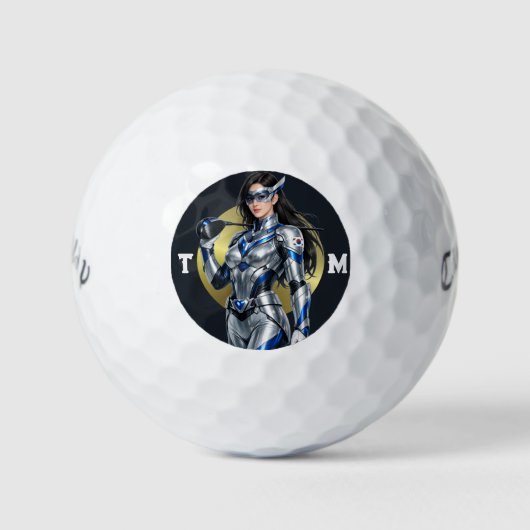 Personalized Superhero Callaway Warbird Golf Balls Golfball (Vorderseite)