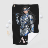 Personalized Superhero Golf Towel Golfhandtuch (Insitu)