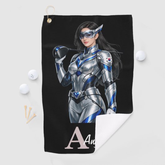 Personalized Superhero Golf Towel Golfhandtuch (Insitu)