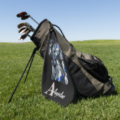 Personalized Superhero Golf Towel Golfhandtuch (Gras)