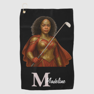 Personalized Superhero Golf Towel Golfhandtuch