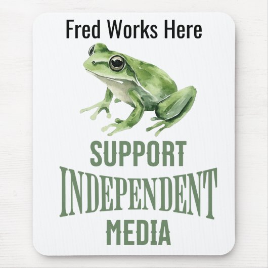 Personalized Support Independent Media  Mousepad (Vorne)