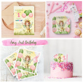 Personalized Sweet Fairy 1st Birthday Napkins Serviette