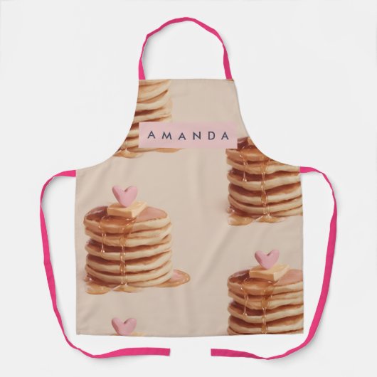Personalized Sweet Pancake Pattern Apron Schürze (Vorderseite)