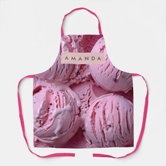Personalized Sweet Purple Ice Cream Dream Schürze (Vorderseite)