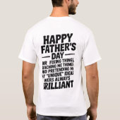 Personalized T-shirt Father's Day (Rückseite)