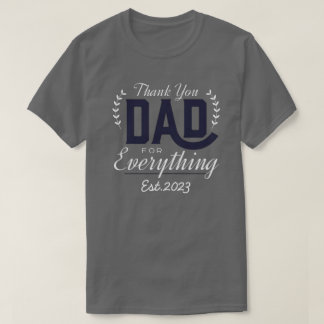 Personalized T-shirt for dad with children's names