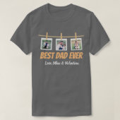 Personalized T-shirt for dad with family photos (Design vorne)