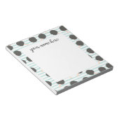 Personalized Table Tennis Notepad Notizblock (angewinkelt)