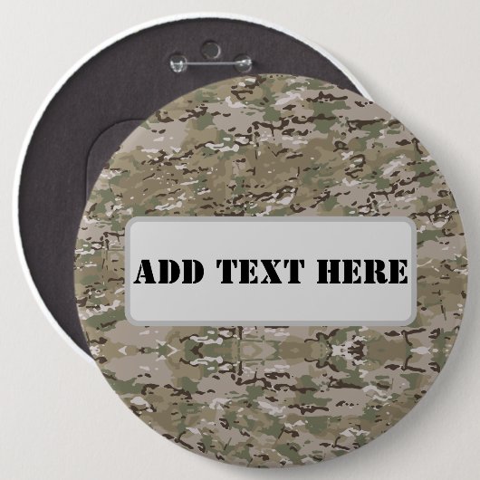 Personalized Tactical Military Camo Button (Vorne & Hinten)