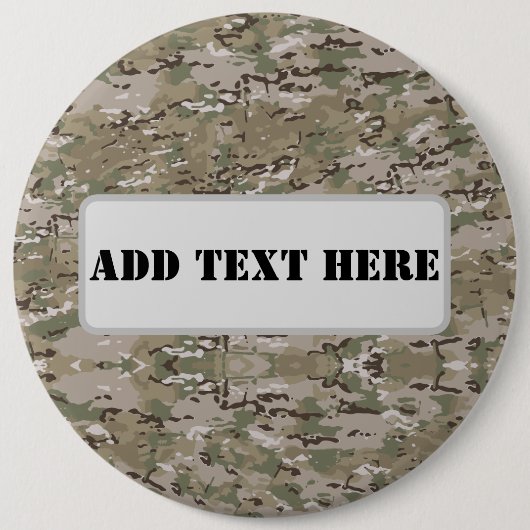 Personalized Tactical Military Camo Button (Vorderseite)