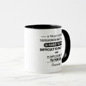 Personalized Taekwondo Instructor Tasse (VorderseiteRechts)