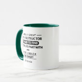 Personalized Tai Chi Instructor Appreciation  Tasse (Vorderseite Links)