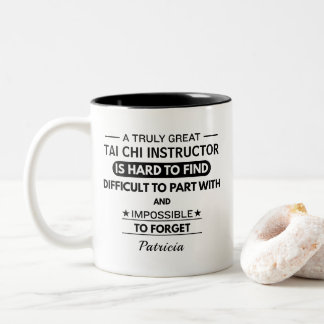 Personalized Tai Chi Instructor Zweifarbige Tasse