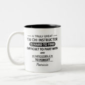 Personalized Tai Chi Instructor Zweifarbige Tasse (Links)