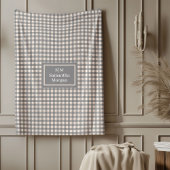 Personalized Tartan Blanket Trendy Colors Accent Fleecedecke