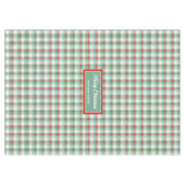 Personalized Tartan Tablecloth Elegant Holiday Gif Tischdecke (Vorderseite (Horizontal))