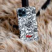 Personalized Tattoo Style Hearts Phone Case iPhone Hülle