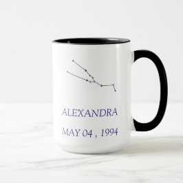 Personalized Taurus Constellation Mug - Custom Sta Tasse