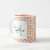Personalized Tea Lover & Baker Monogram Name Mug Zweifarbige Tasse (Vorderseite Links)