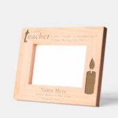 Personalized Teacher and Candlelight  Geätzte Rahmen (Links)