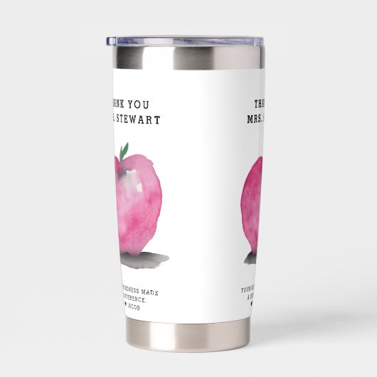 Personalized Teacher Appreciation Apple Thank you Thermobecher (Rechts)