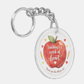 Personalized Teacher Appreciation Keychain Schlüsselanhänger (Vorderseite links)